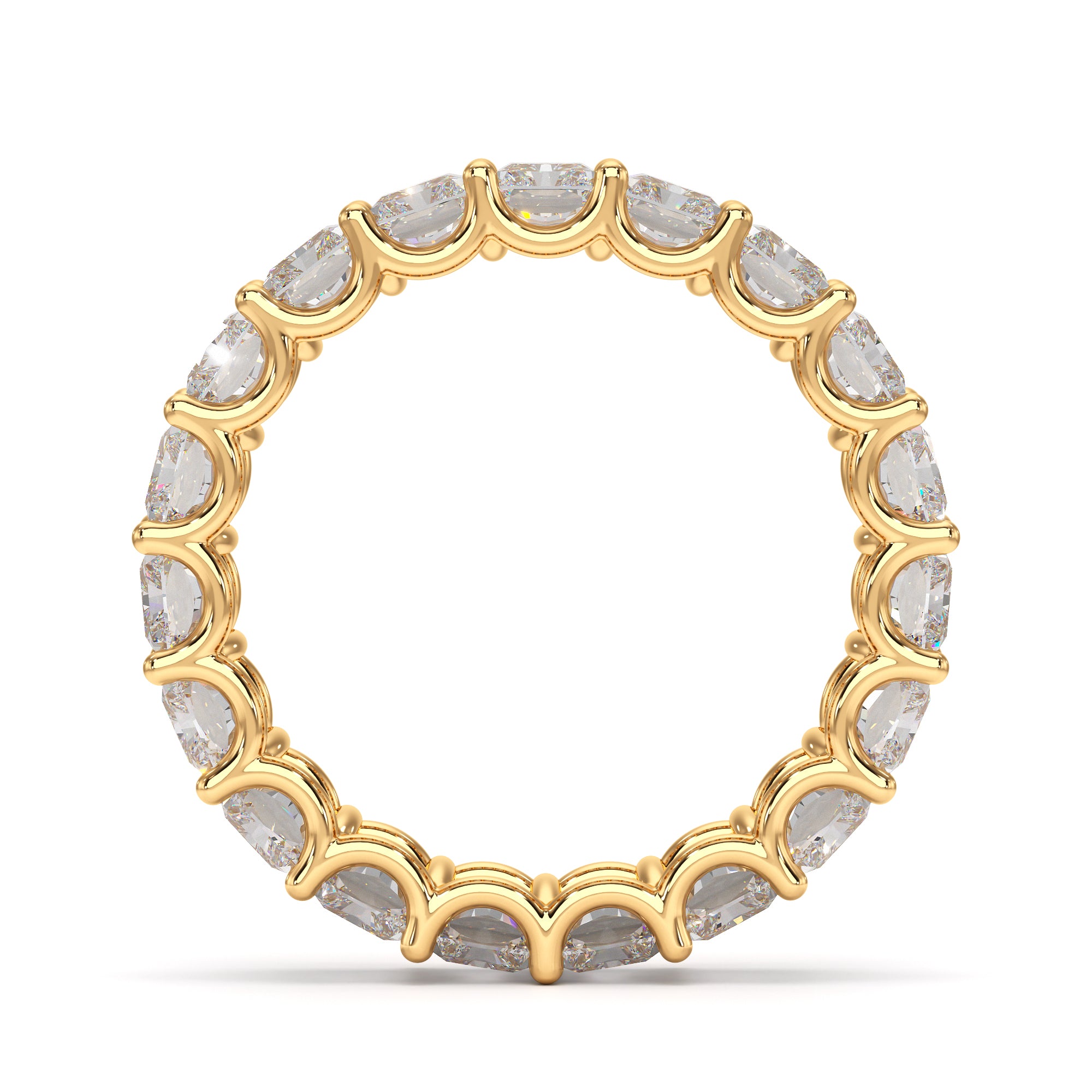 Emerald cut diamant eternity-ring EF/VS lab-grown – Haute Rocks Carat Couture