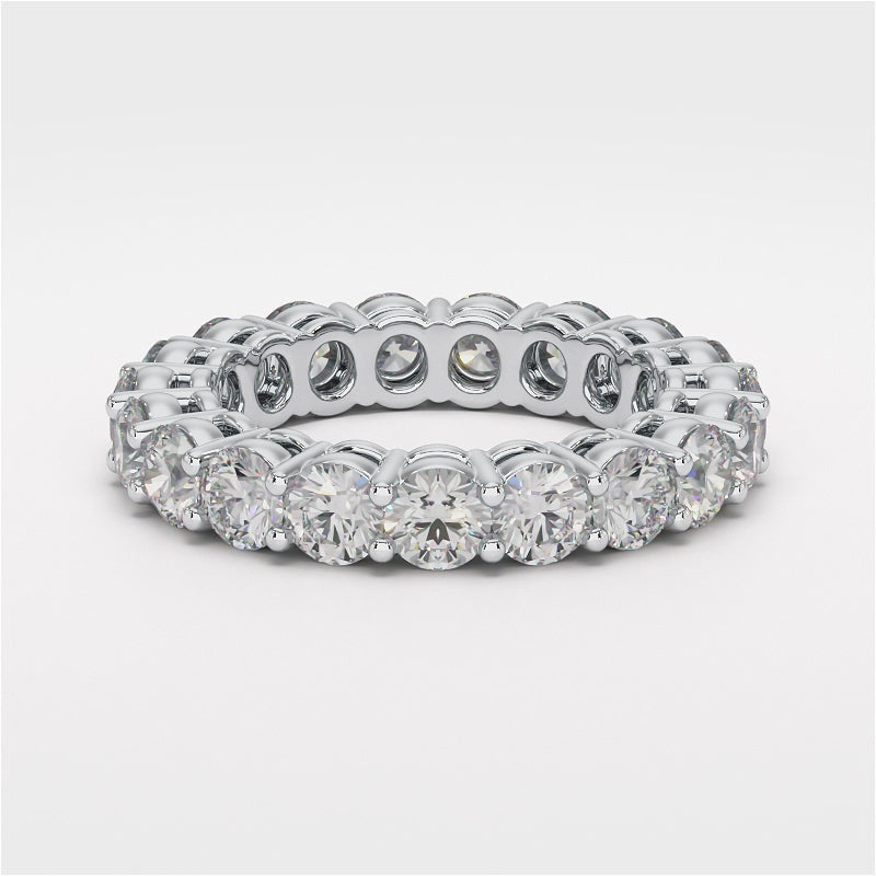 Eternity ring EF/VS lab-grown diamanter i 18k hvitt gull – Ballsy for Eternity