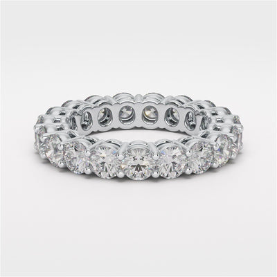 Eternity ring EF/VS lab-grown diamanter i 18k hvitt gull – Ballsy for Eternity
