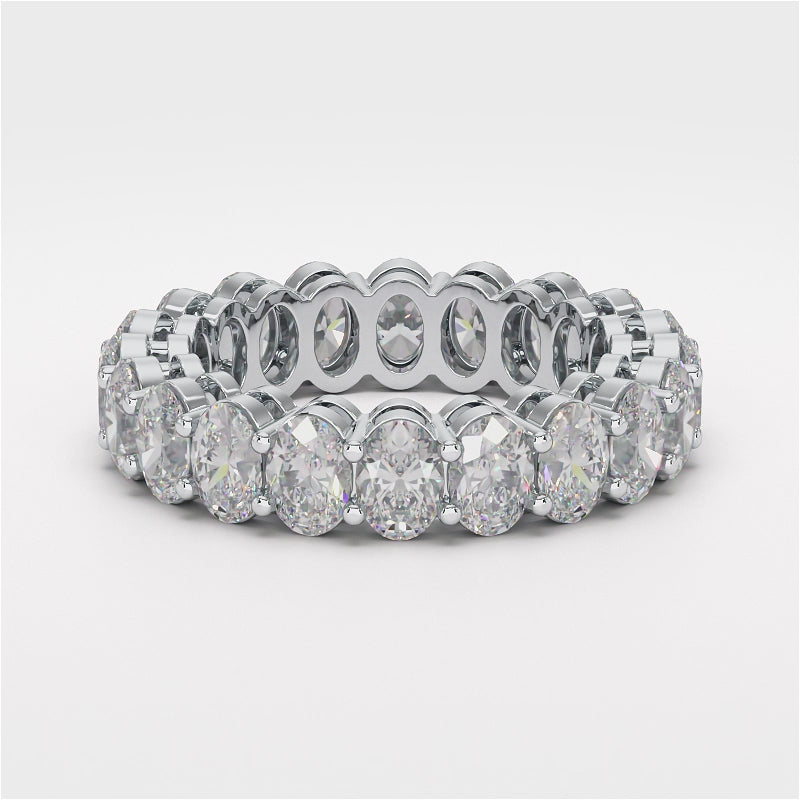 Oval cut diamant eternity-ring EF/VS lab-grown – Haute Rocks Carat Couture