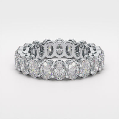 Oval cut diamant eternity-ring EF/VS lab-grown – Haute Rocks Carat Couture